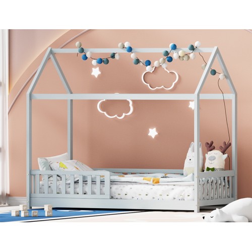 Bed Frame Wooden Kids House Frame