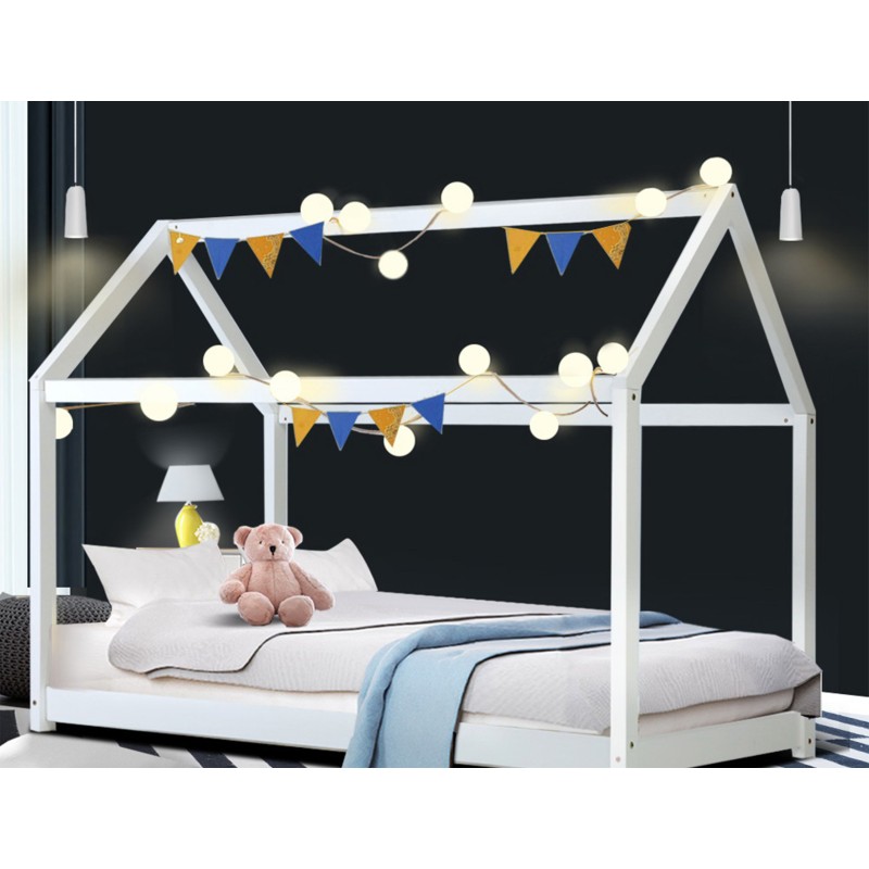 Artiss Wooden House Bed Frame for Kids – Rock Design | Stylish & Sturdy