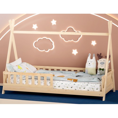 Artiss Rock Kids Bed Frame - Fun Wooden House Design for Toddlers